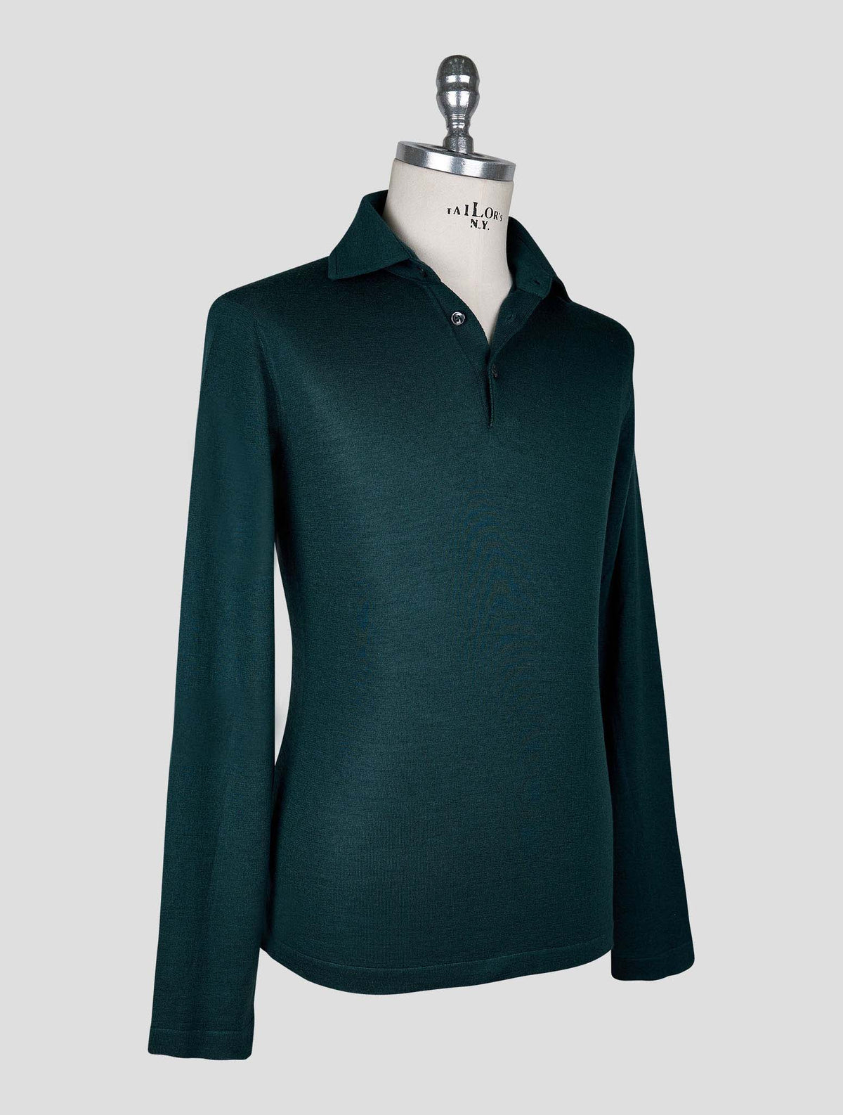 Cesare Attolini Green Cashmere Silk Sweater Polo 2