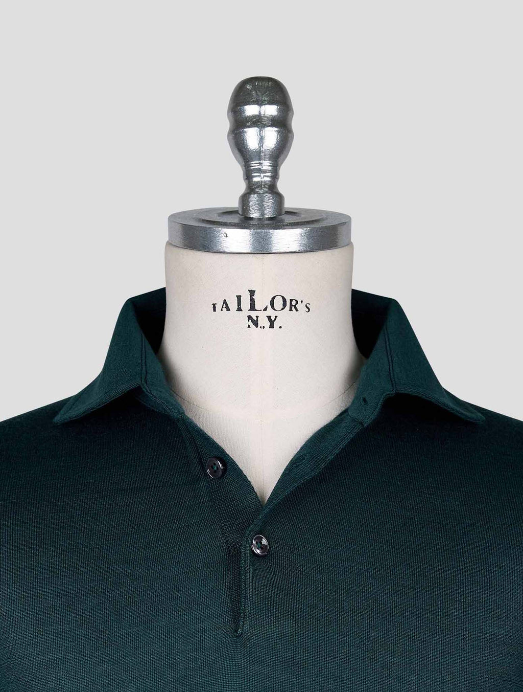 Cesare Attolini Green Cashmere Silk Sweater Polo 4