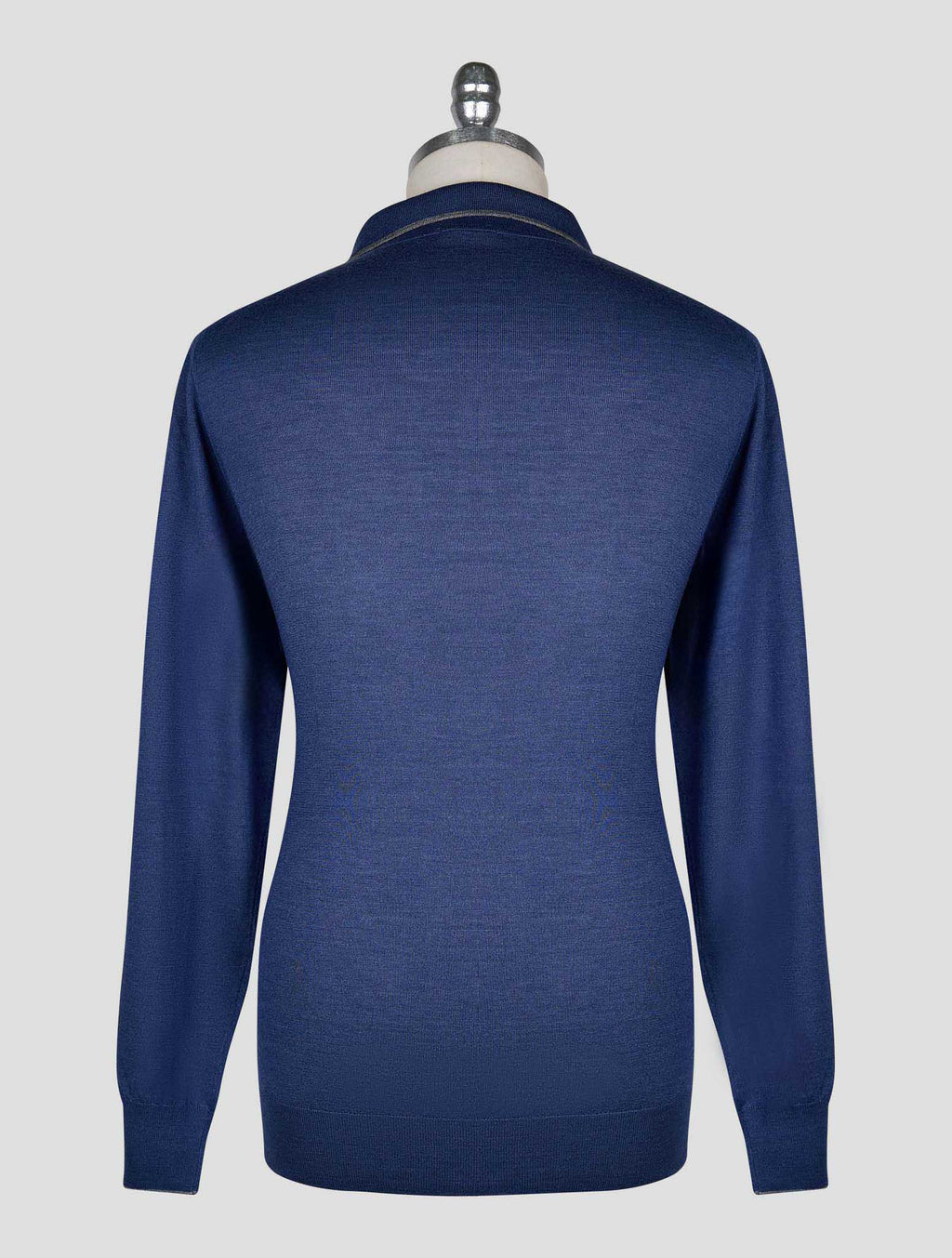 Cesare Attolini Blue Cashmere Silk Sweater Polo 3