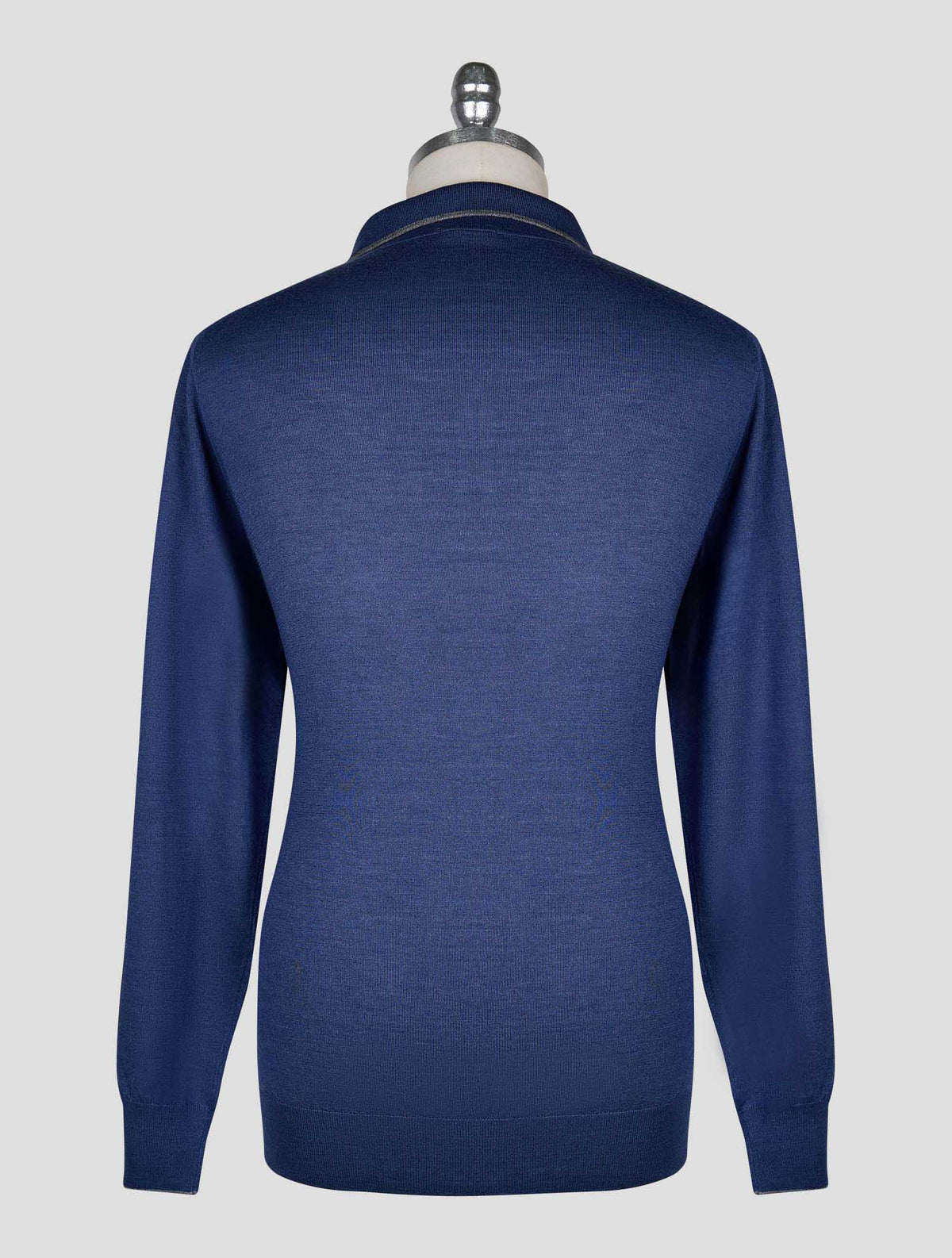 Cesare Attolini Blue Cashmere Silk Sweater Polo 3