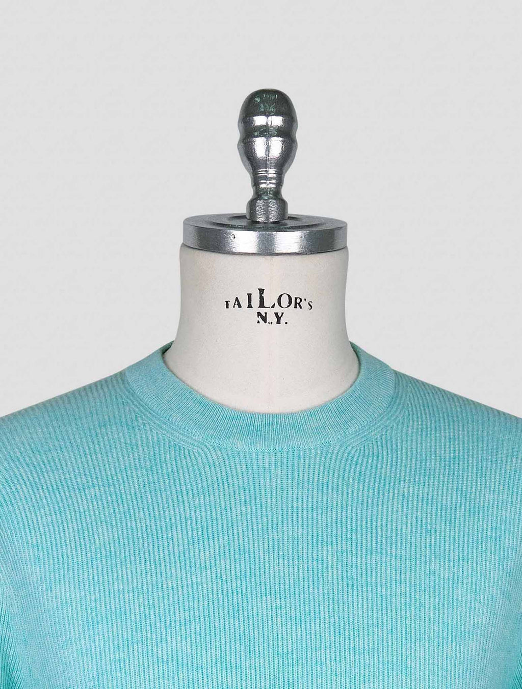 Cesare Attolini Light Blue Cashmere Sweater Crewneck 4