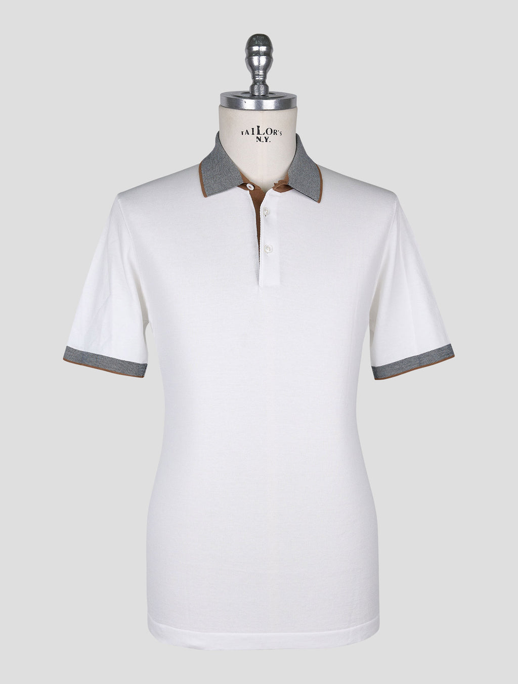 Cesare Attolini White Cotton Polo 1