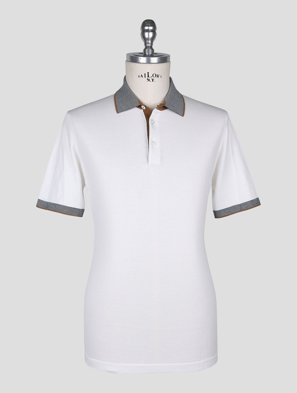 Cesare Attolini White Cotton Polo 1