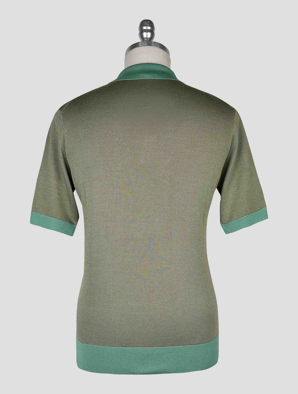 Cesare Attolini Green Brown Silk Polo 3