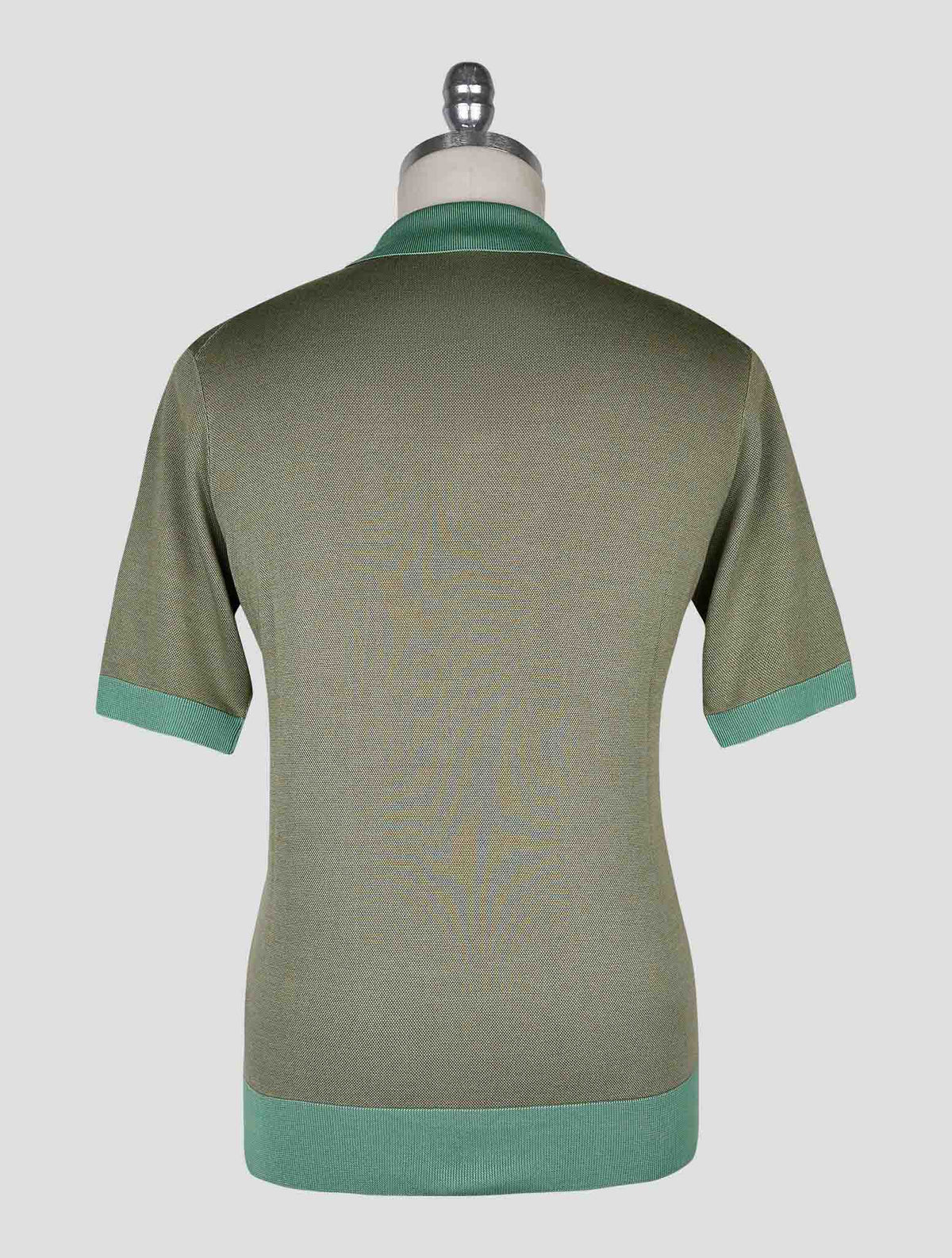 Cesare Attolini Green Brown Silk Polo 3