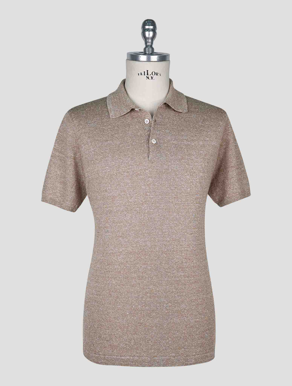Cesare Attolini Beige Linen Cotton Polo 1