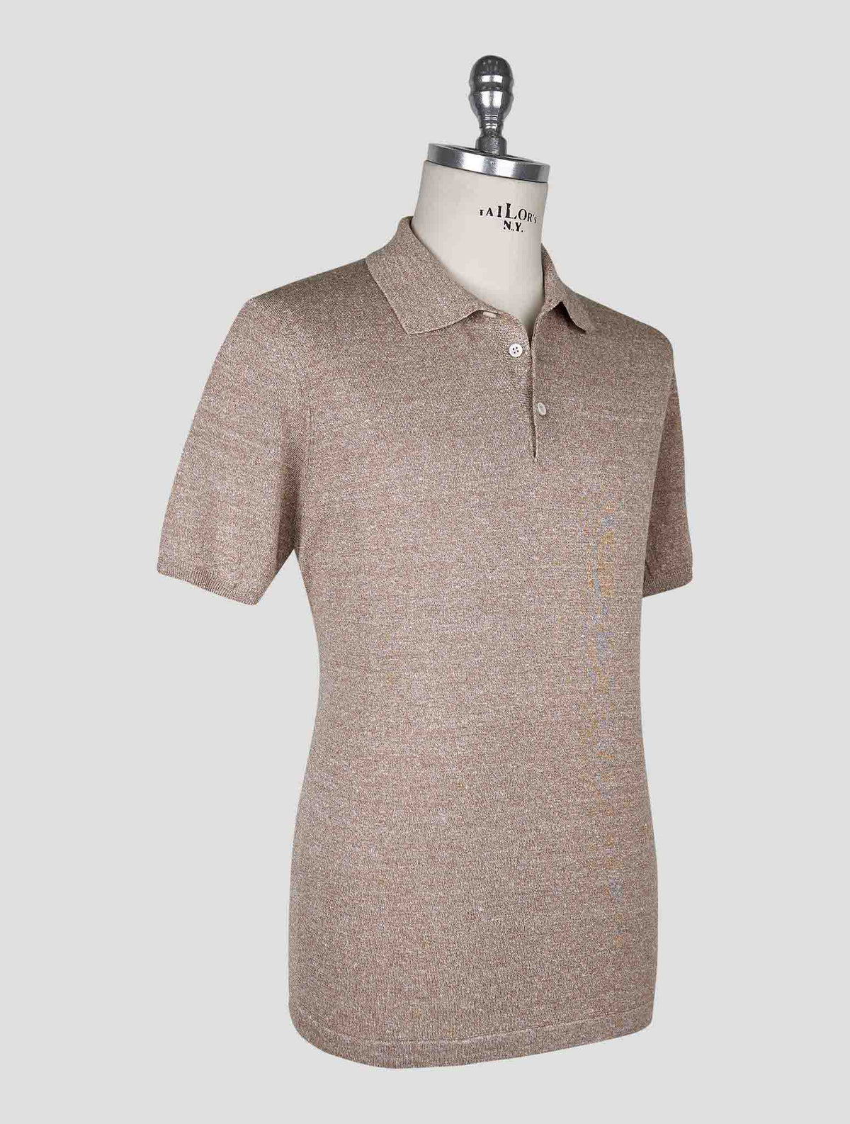 Cesare Attolini Beige Linen Cotton Polo 2