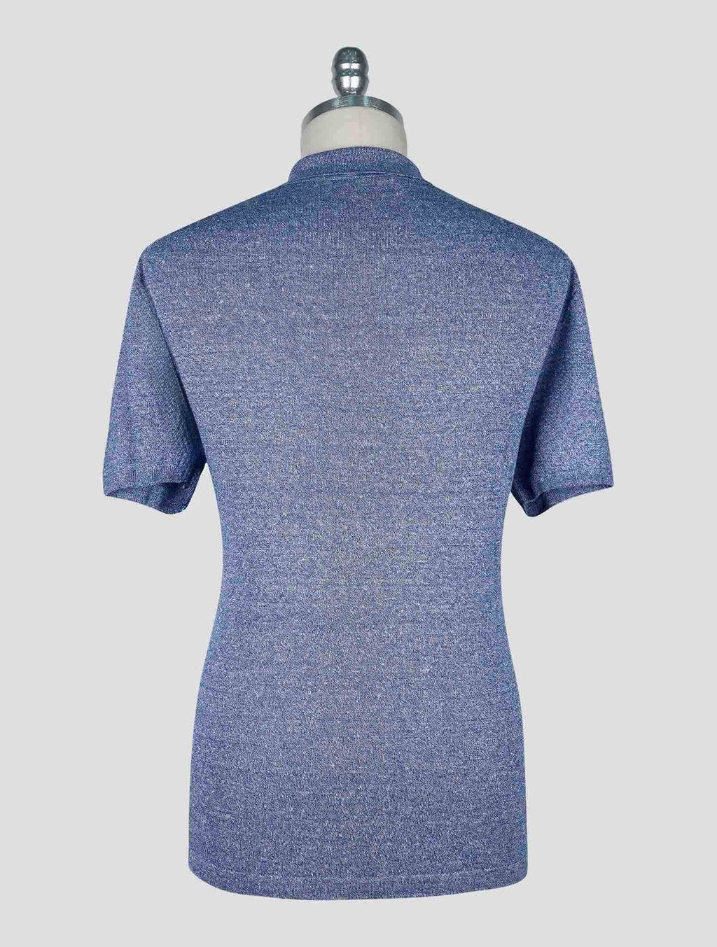 Cesare Attolini Light Blue White Linen Cotton Polo 3