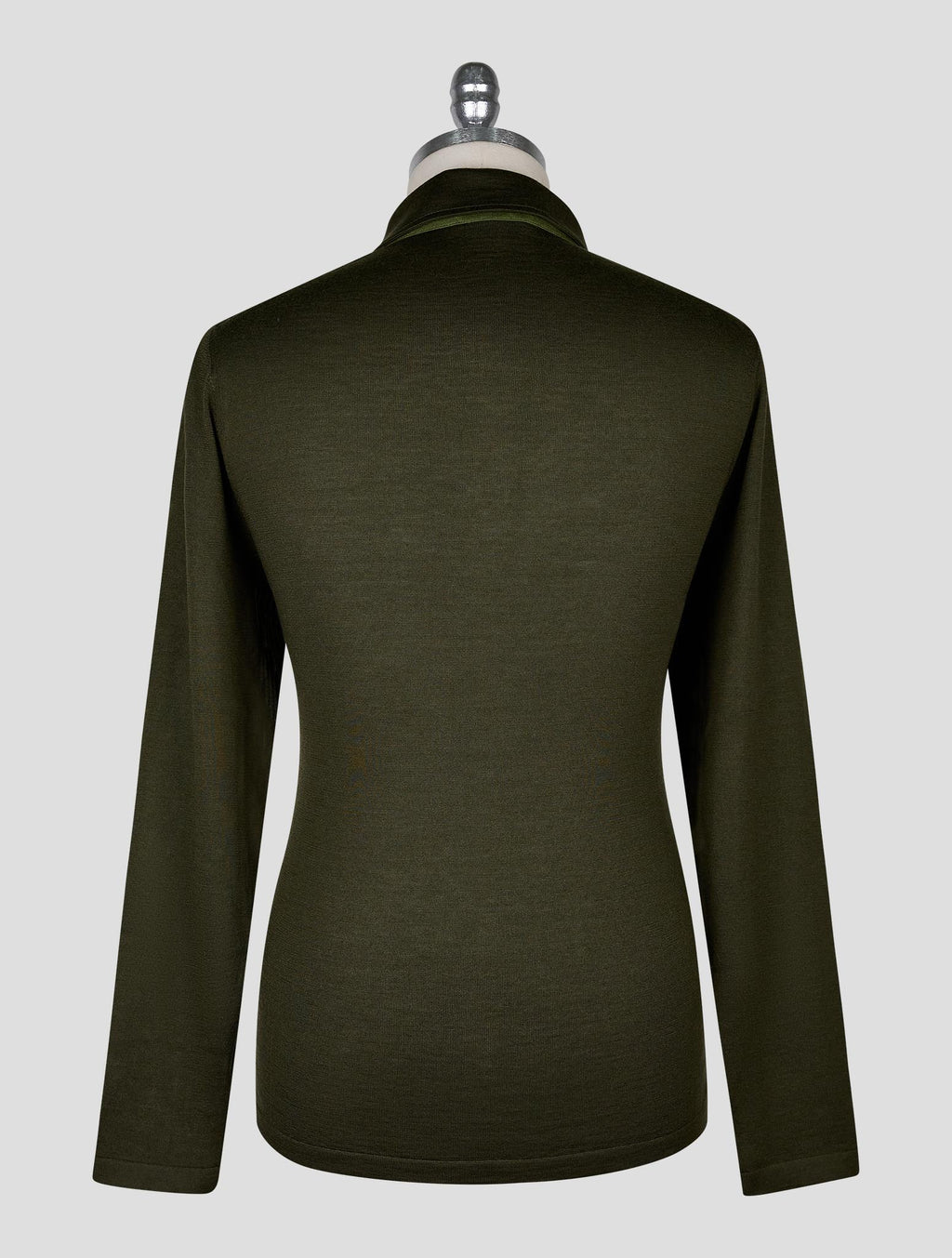 Cesare Attolini Green Cashmere Silk Sweater Polo 3