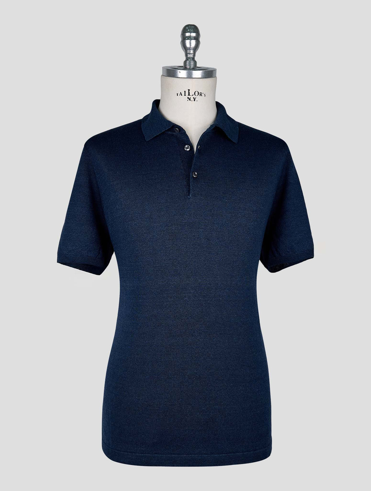 Cesare Attolini Blue Linen Cotton Polo 1