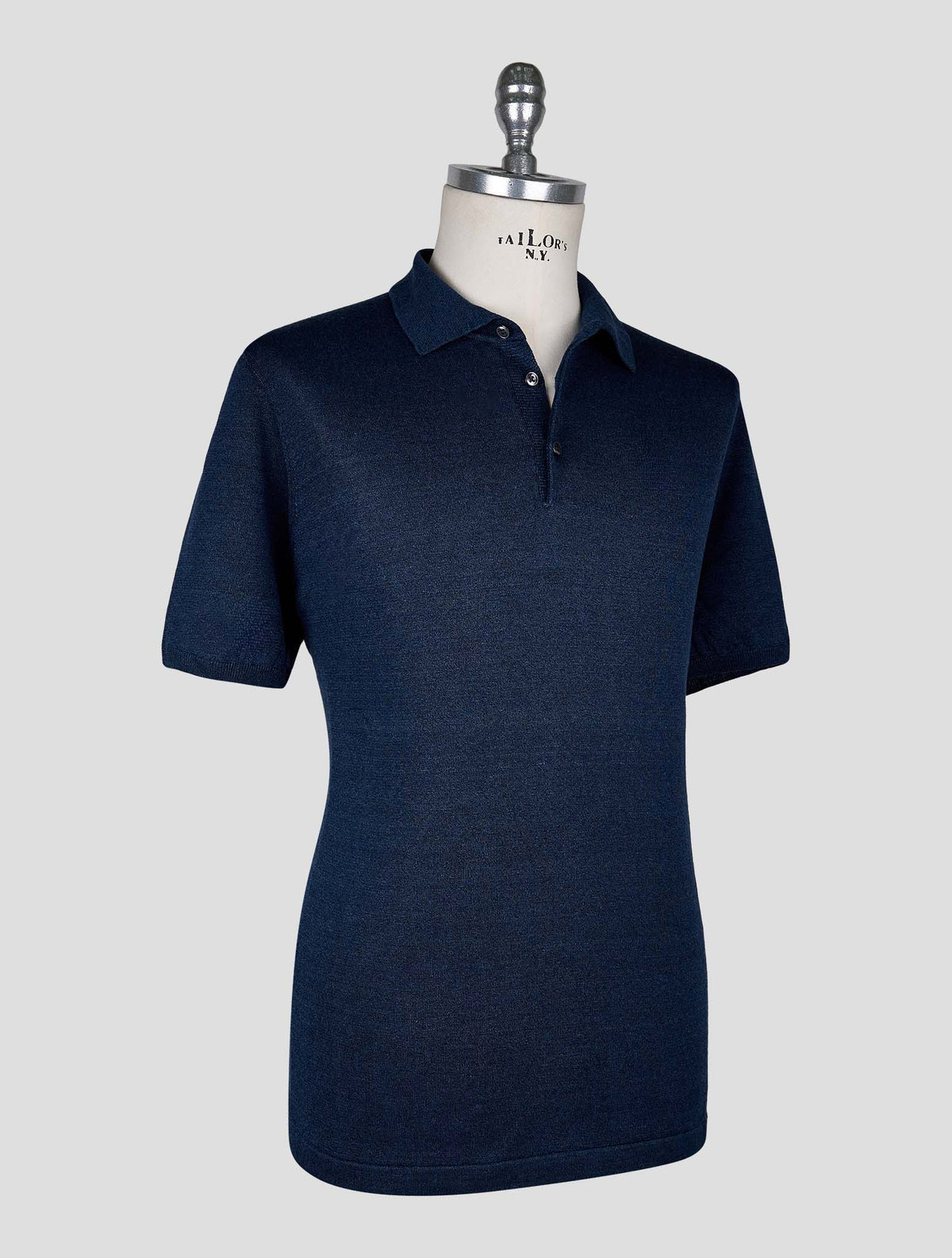Cesare Attolini Blue Linen Cotton Polo 2