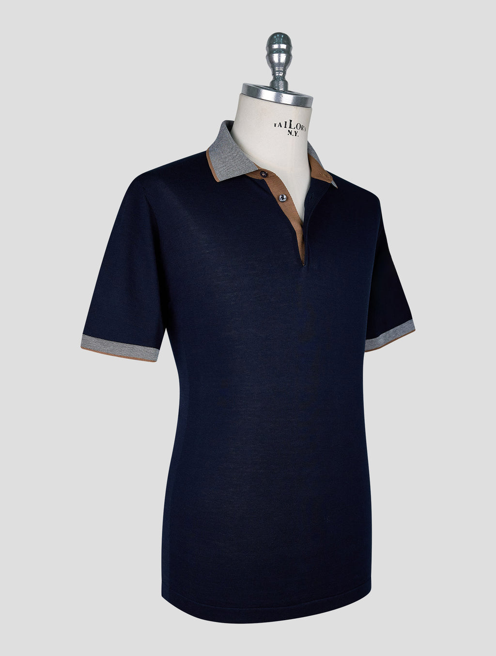 Cesare Attolini Blue Cotton Polo 2