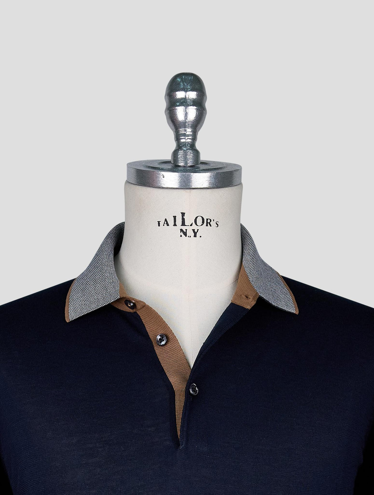 Cesare Attolini Blue Cotton Polo 4