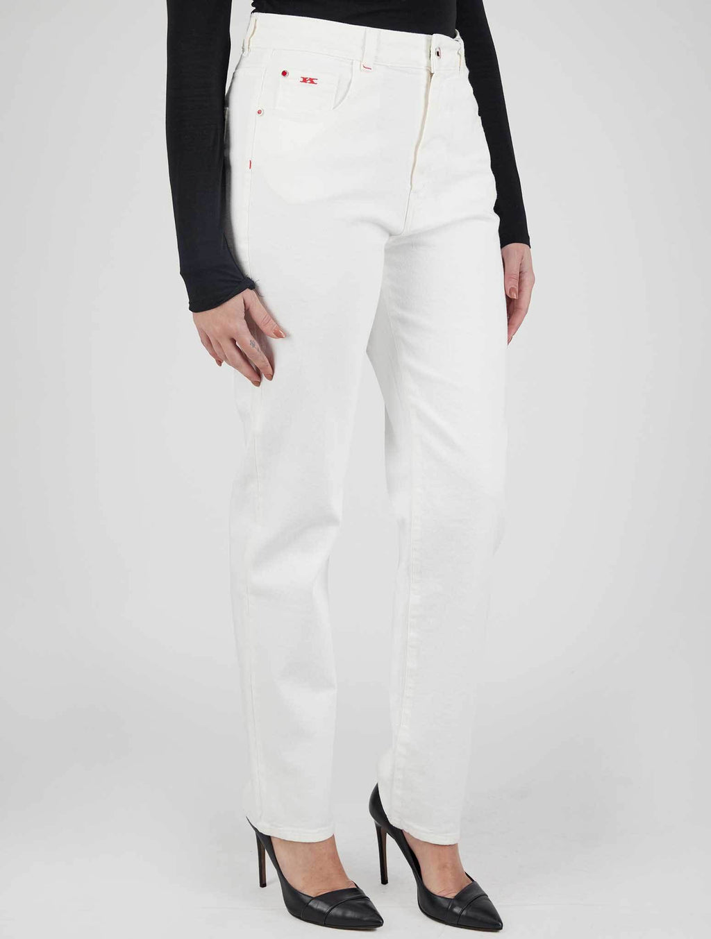 Kiton Icon White Cotton Cashmere Ea Jeans 2