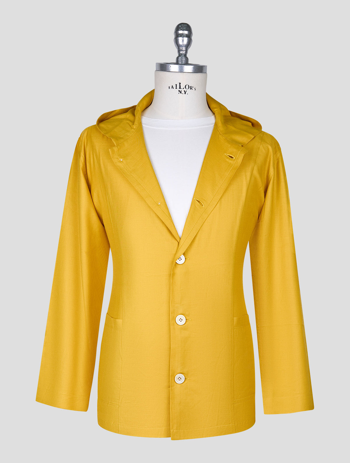 Kiton Yellow Cotton Silk Shirt Luca 1