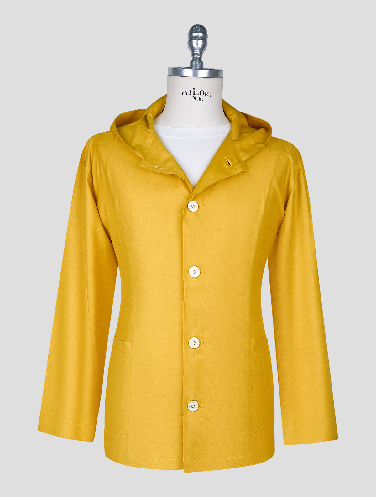 Kiton Yellow Cotton Silk Shirt Luca 2