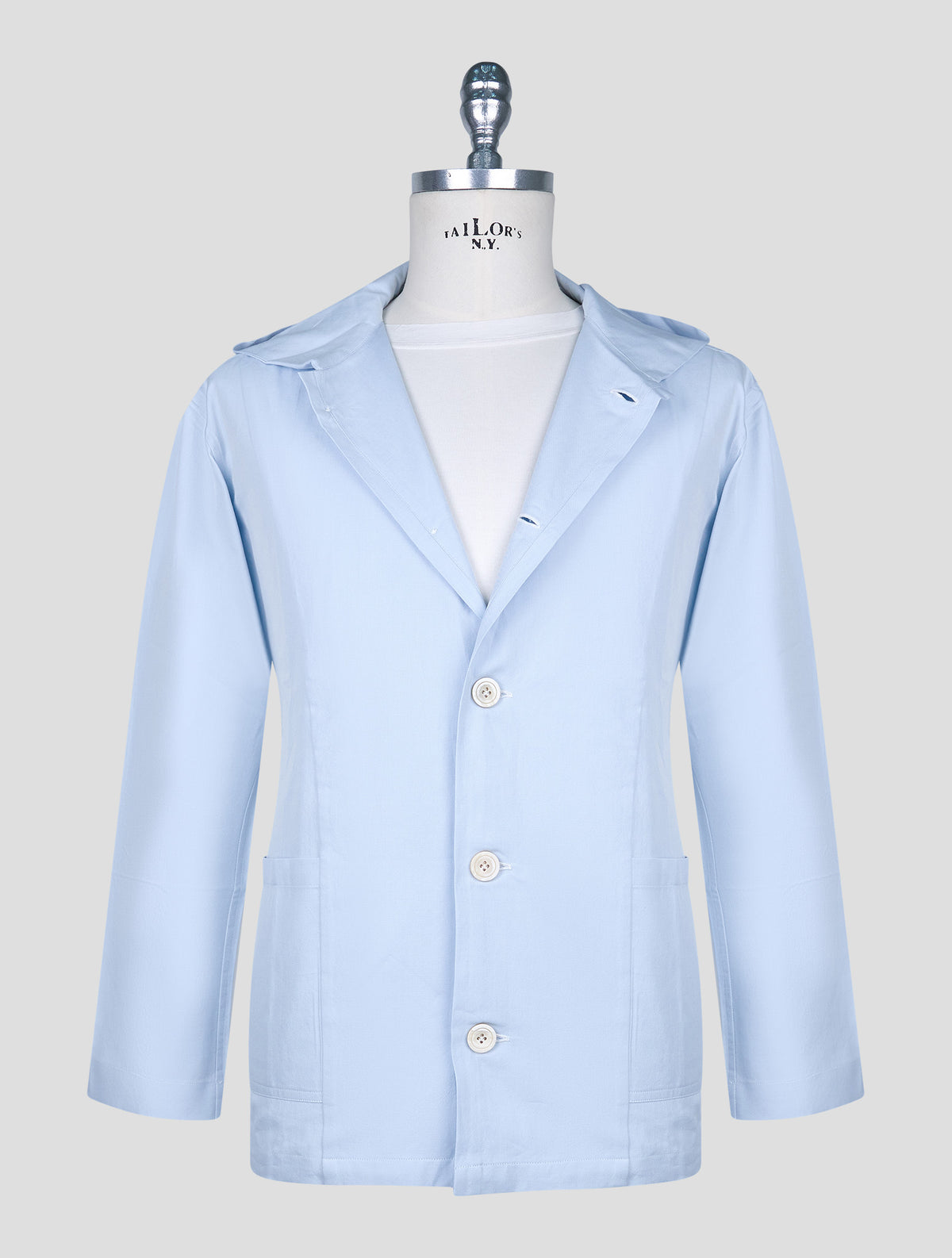 Kiton Light Blue Cotton Shirt Luca 1