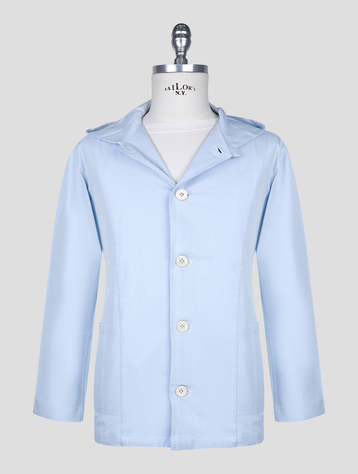 Kiton Light Blue Cotton Shirt Luca 2