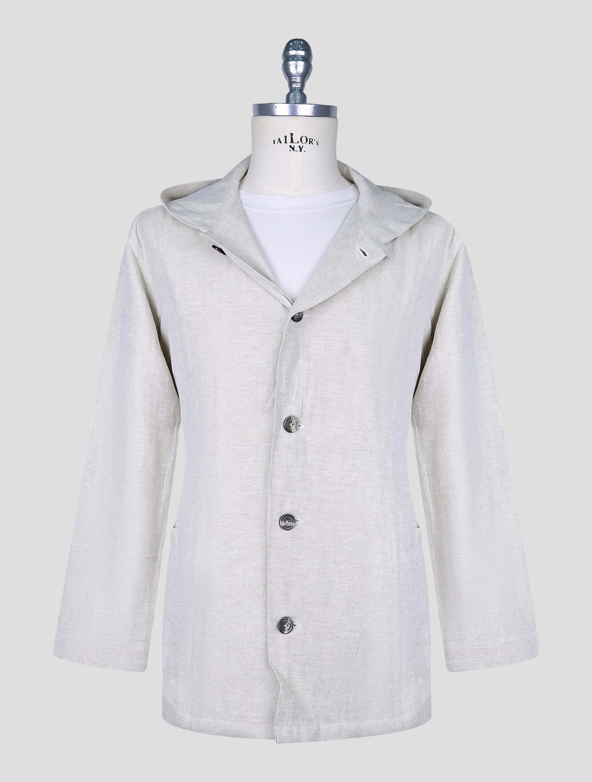 Kiton Gray Cotton Linen Hemp Shirt Luca 2
