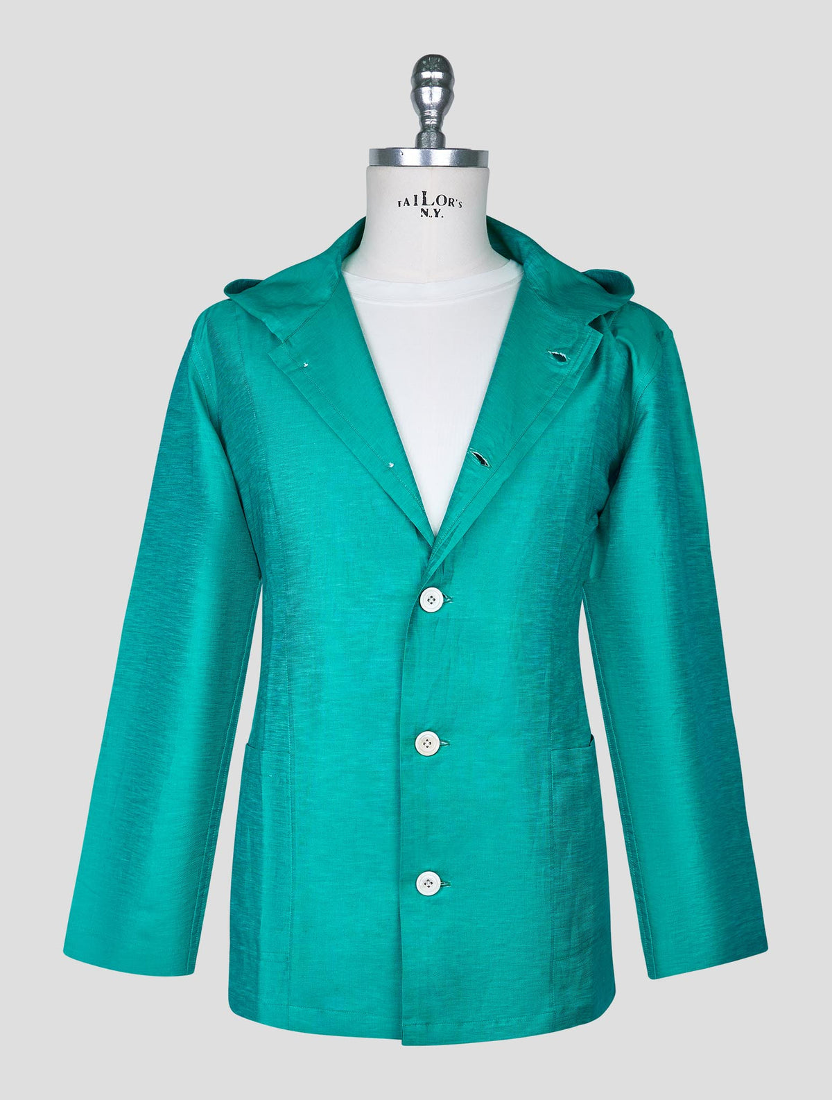 Kiton Green Cotton Linen Shirt Luca 1