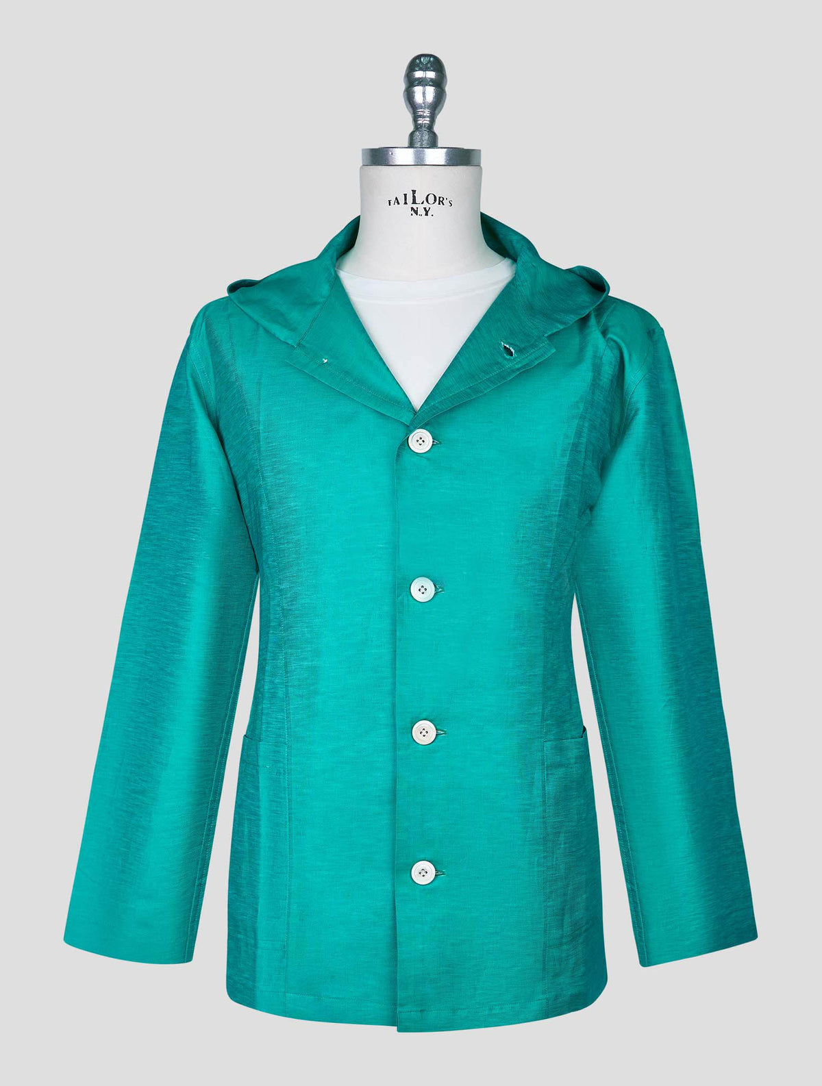 Kiton Green Cotton Linen Shirt Luca 2