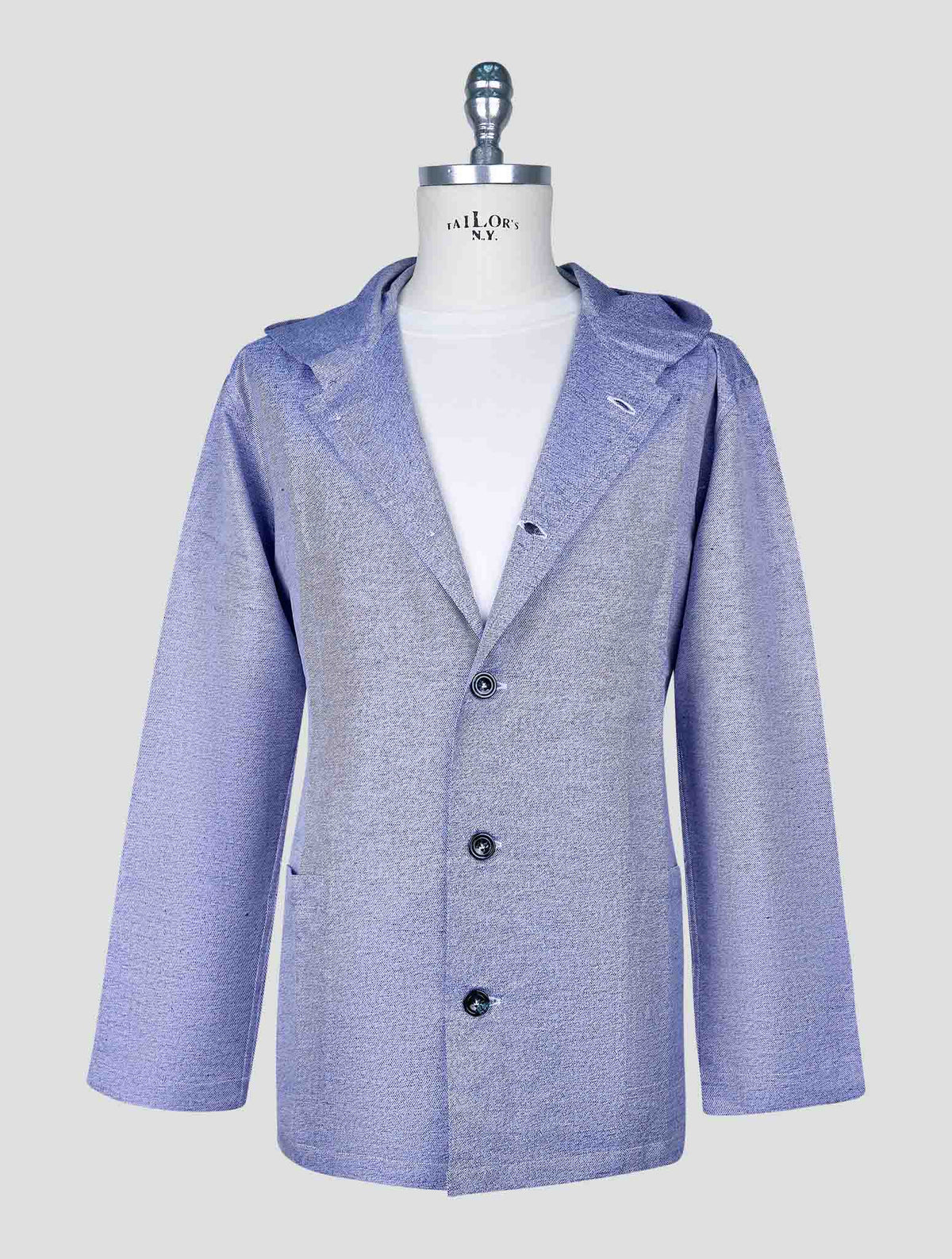 Kiton Blue Cotton Linen Shirt Luca 1