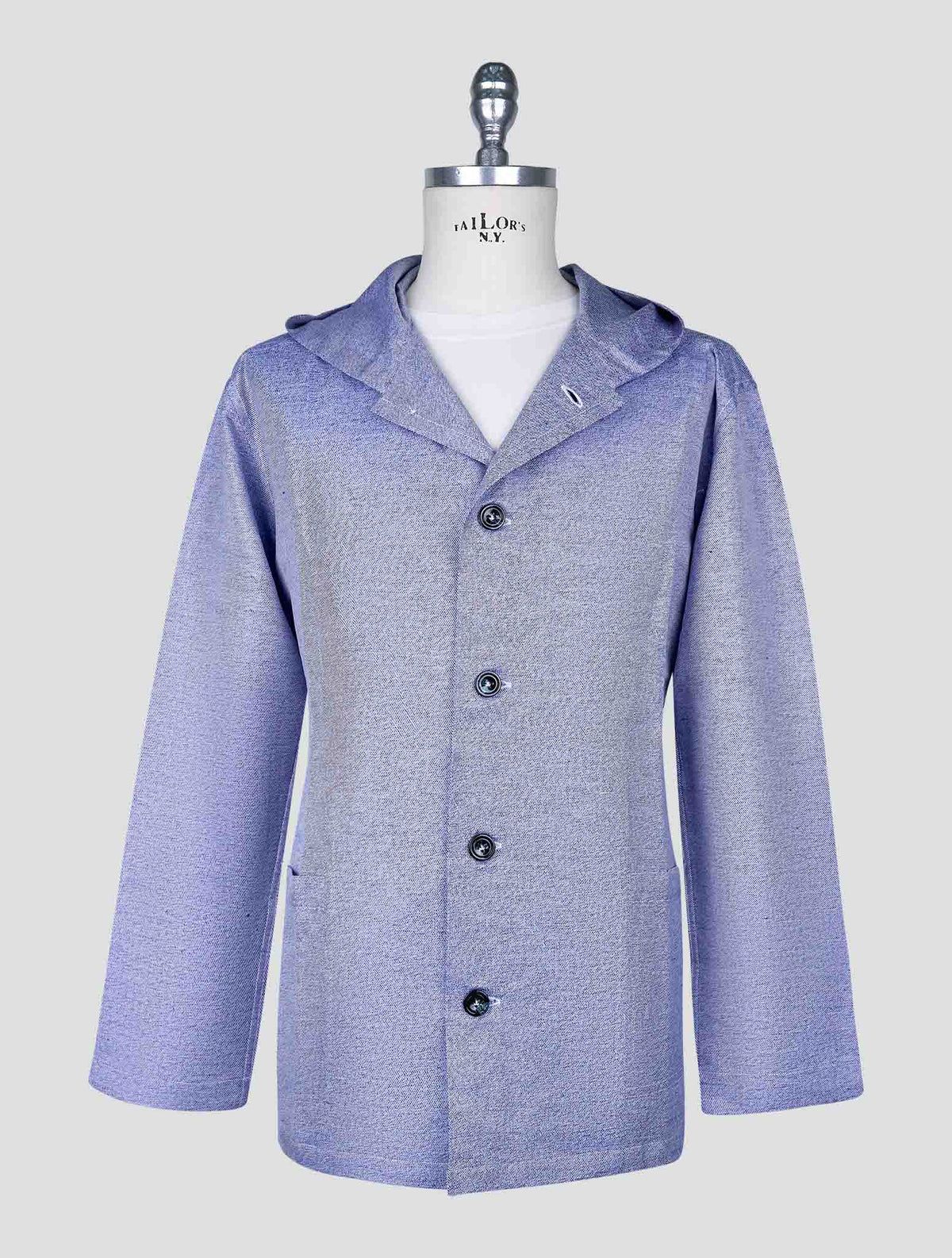 Kiton Blue Cotton Linen Shirt Luca 2