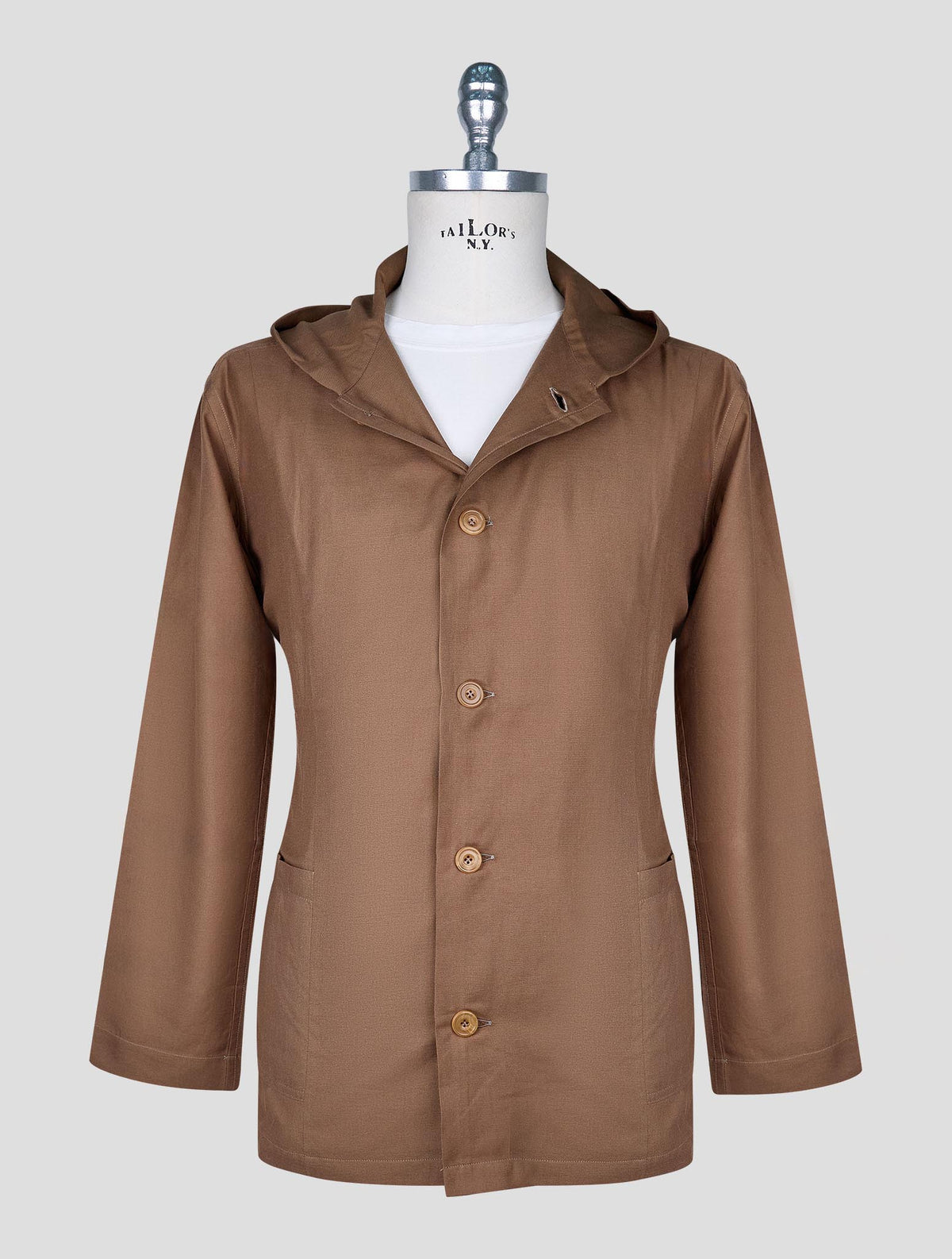 Kiton Brown Cotton Silk Shirt Luca 2