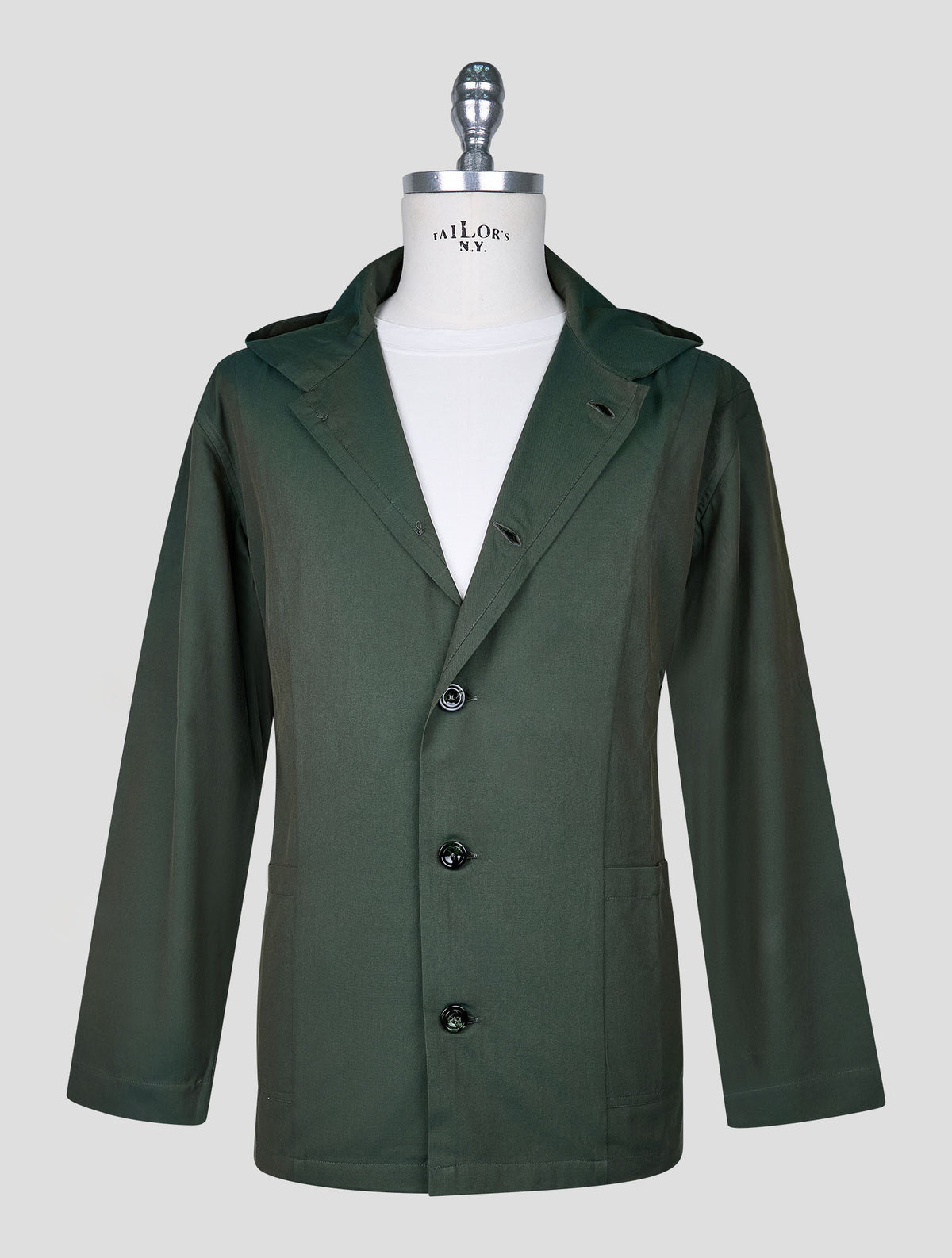 Kiton Green Cotton Shirt Luca 1