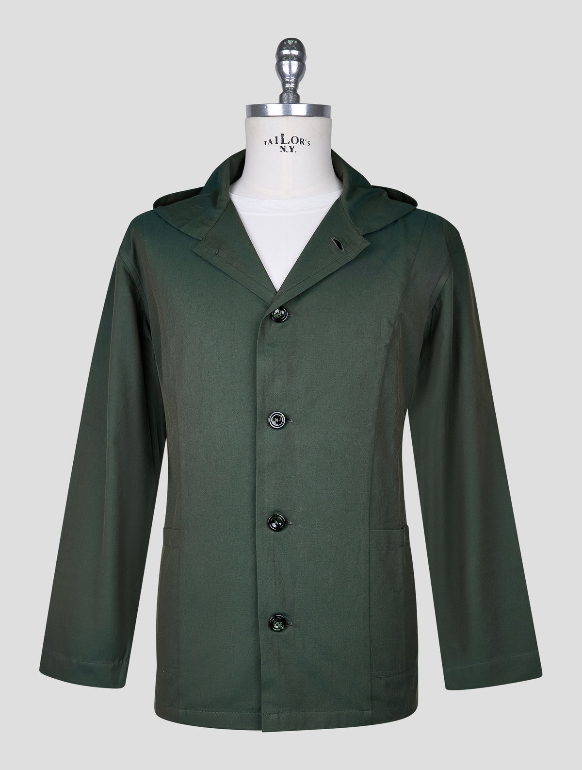Kiton Green Cotton Shirt Luca 2