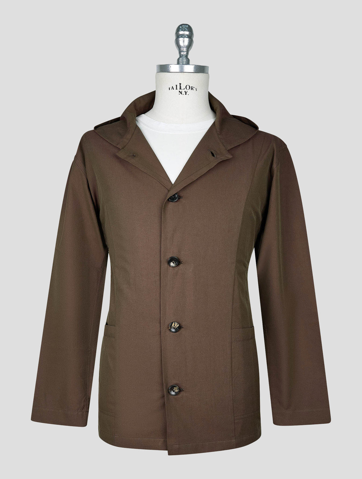 Kiton Brown Cotton Shirt Luca 2