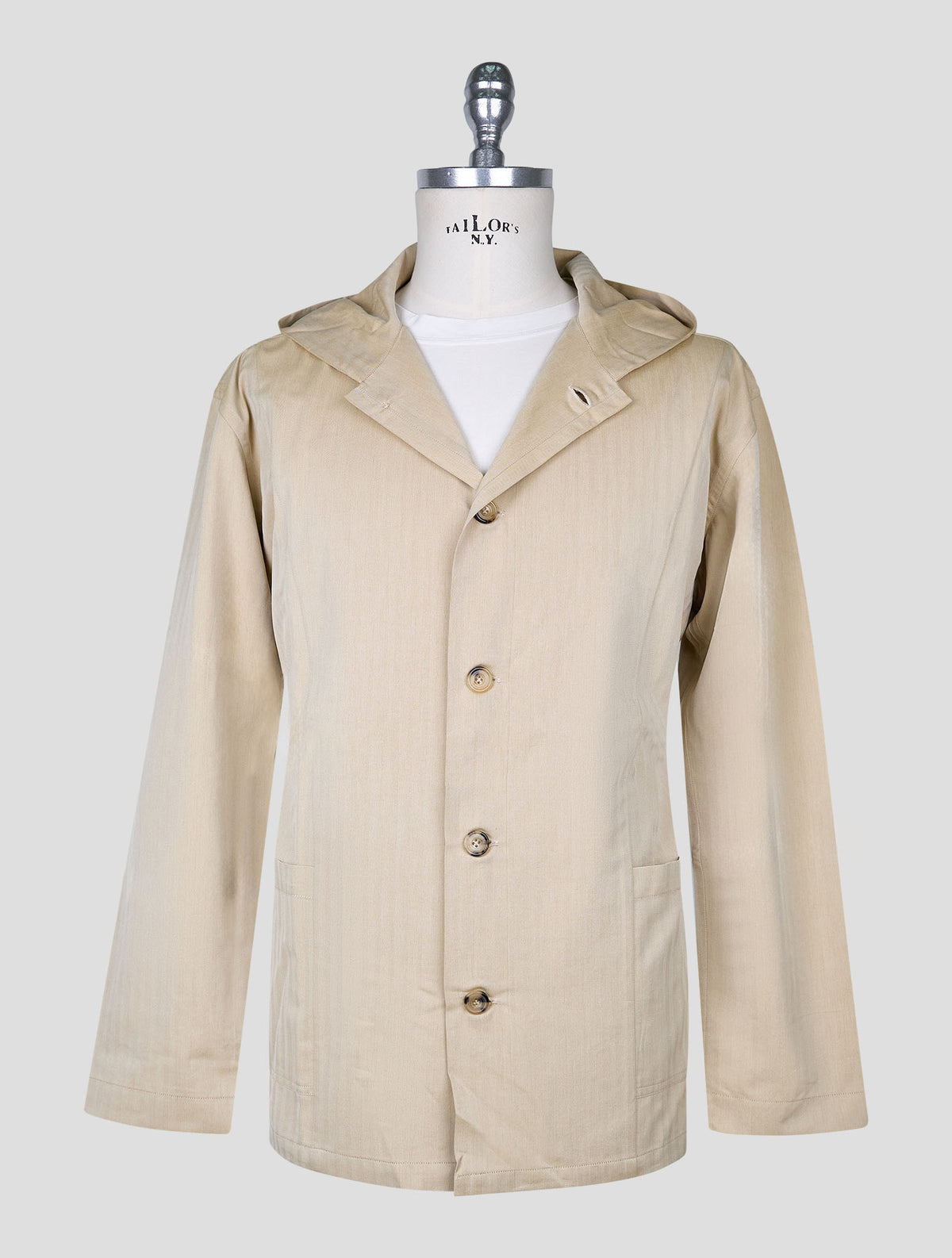 Kiton Beige Cotton Lyocell Shirt Luca 2
