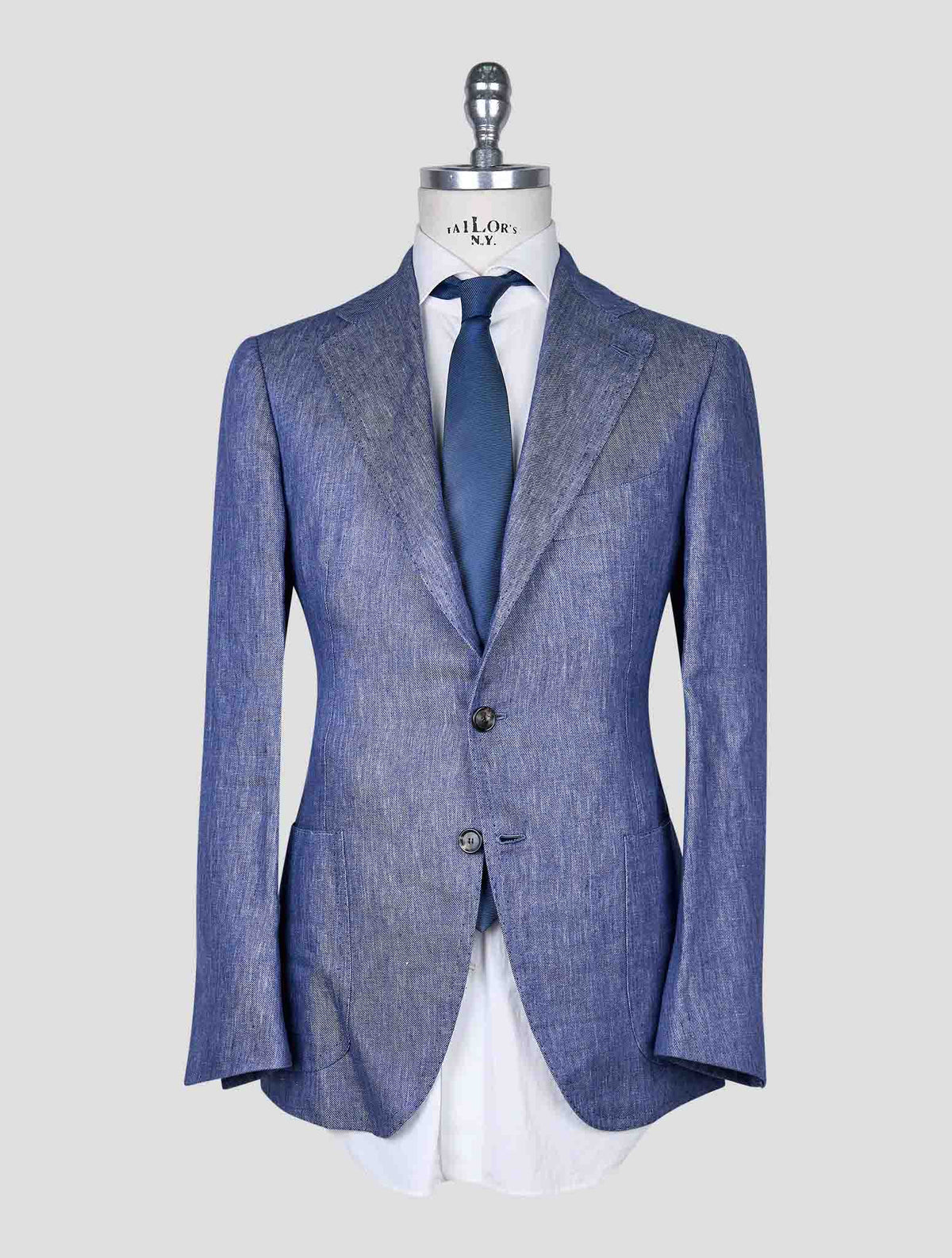 Cesare Attolini Blue Linen Suit 1
