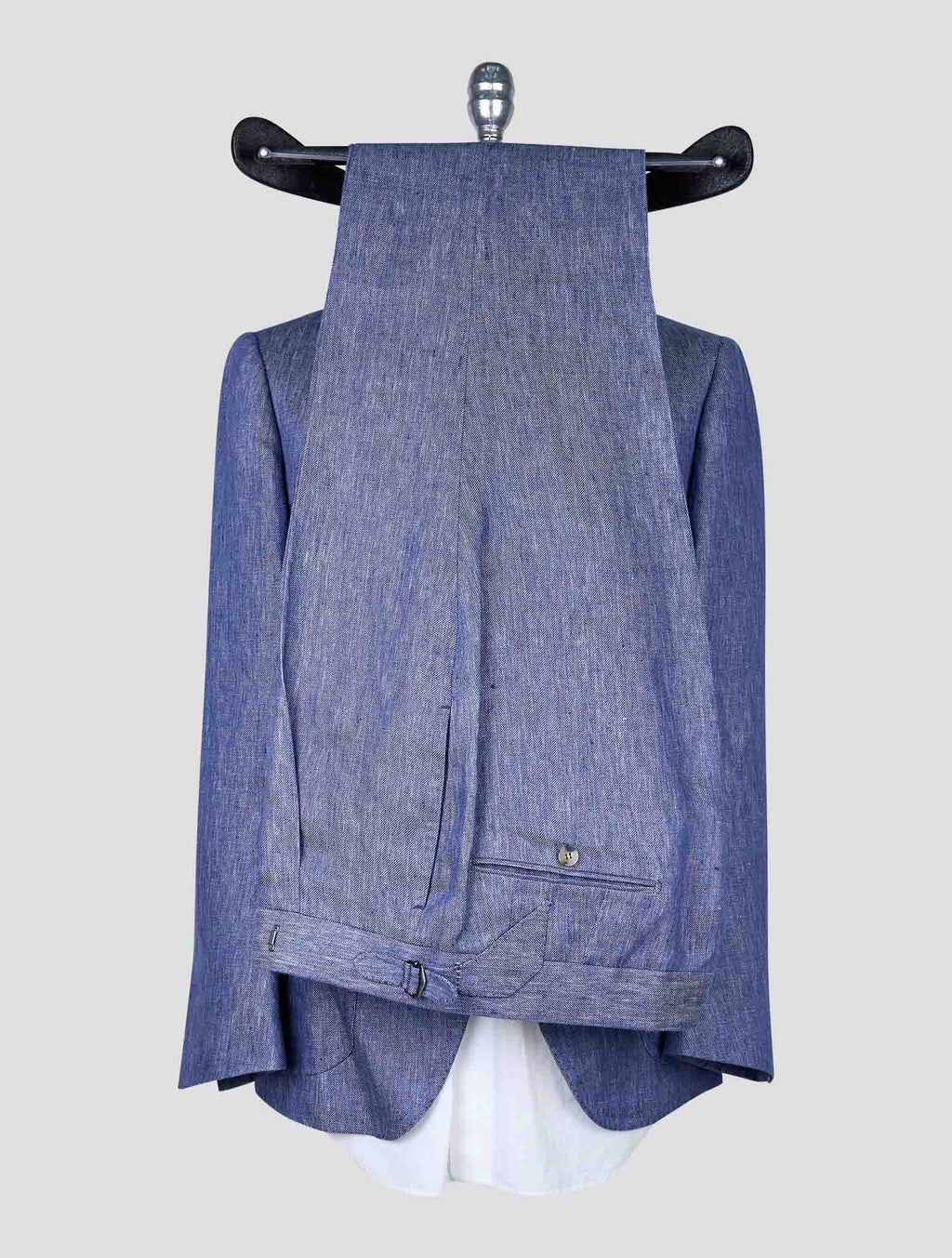 Cesare Attolini Blue Linen Suit 5