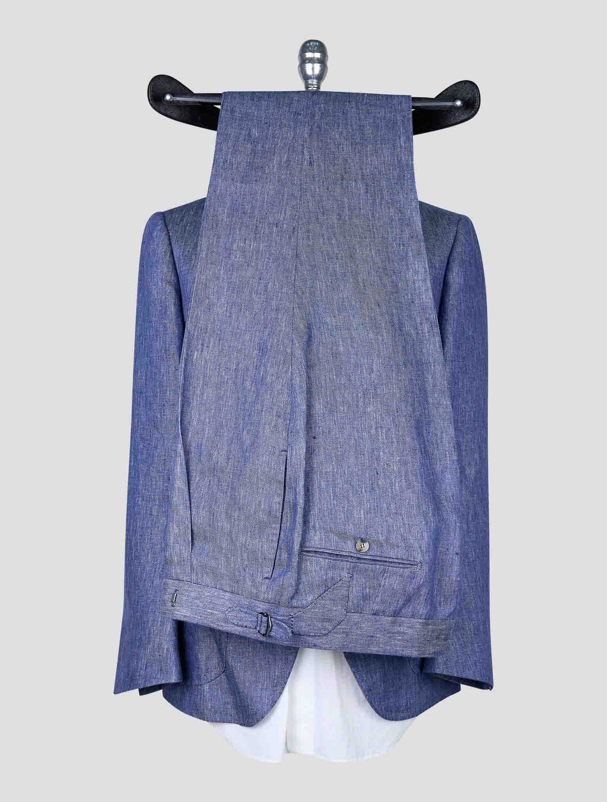 Cesare Attolini Blue Linen Suit 5