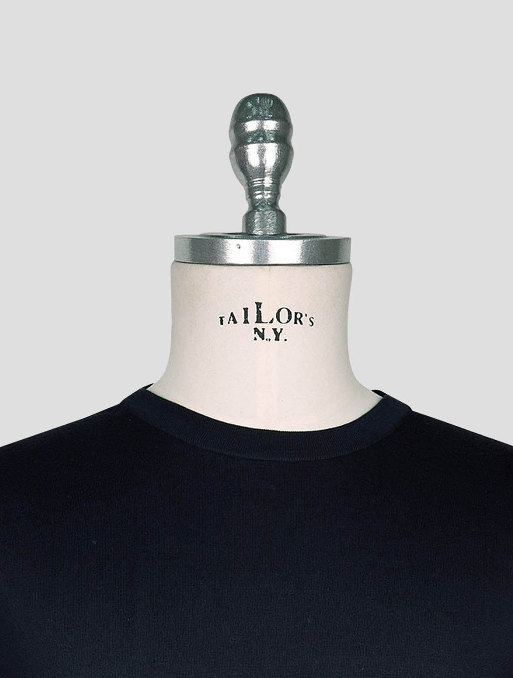 Kiton Dark Blue Cotton Sweater Crewneck 4