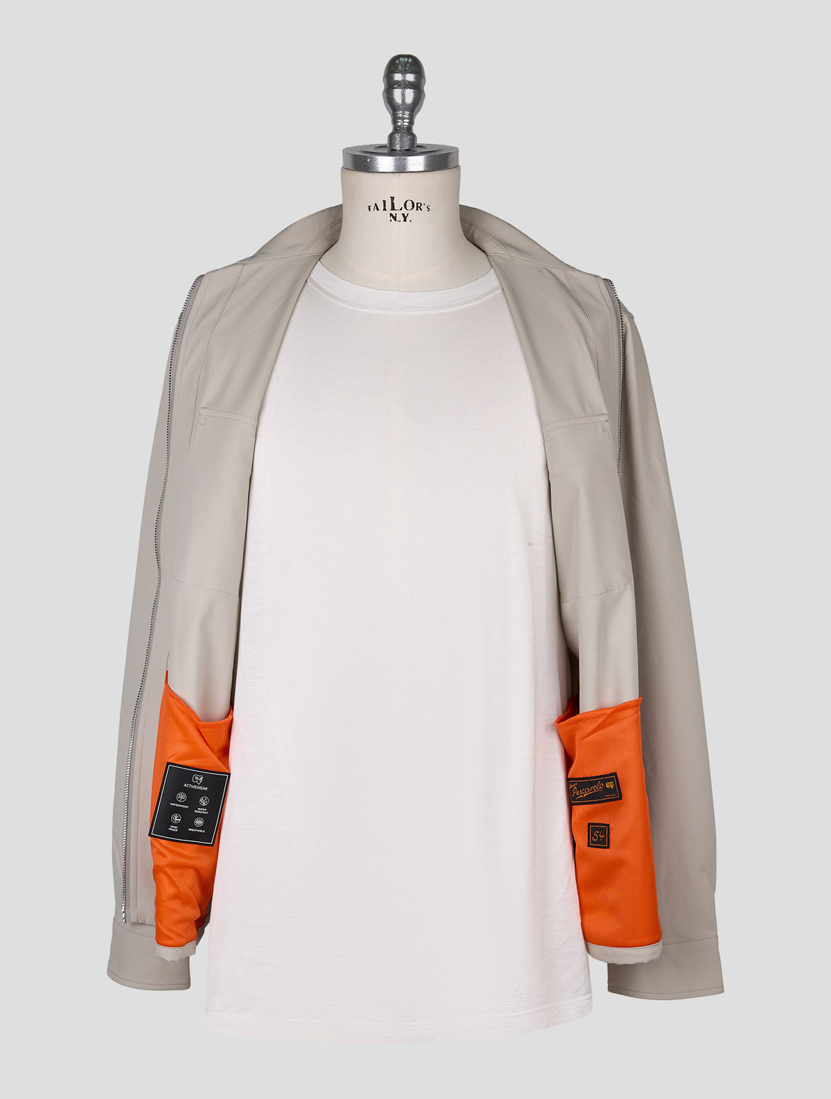 Marco Pescarolo Taupe Pa Ea Coat 5