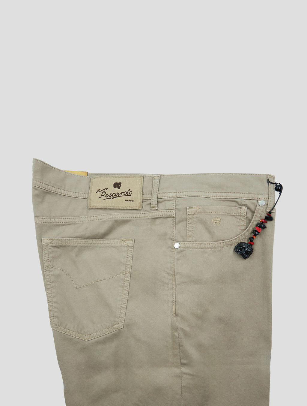 Marco Pescarolo Beige Cotton Cashmere Ea Jeans 3