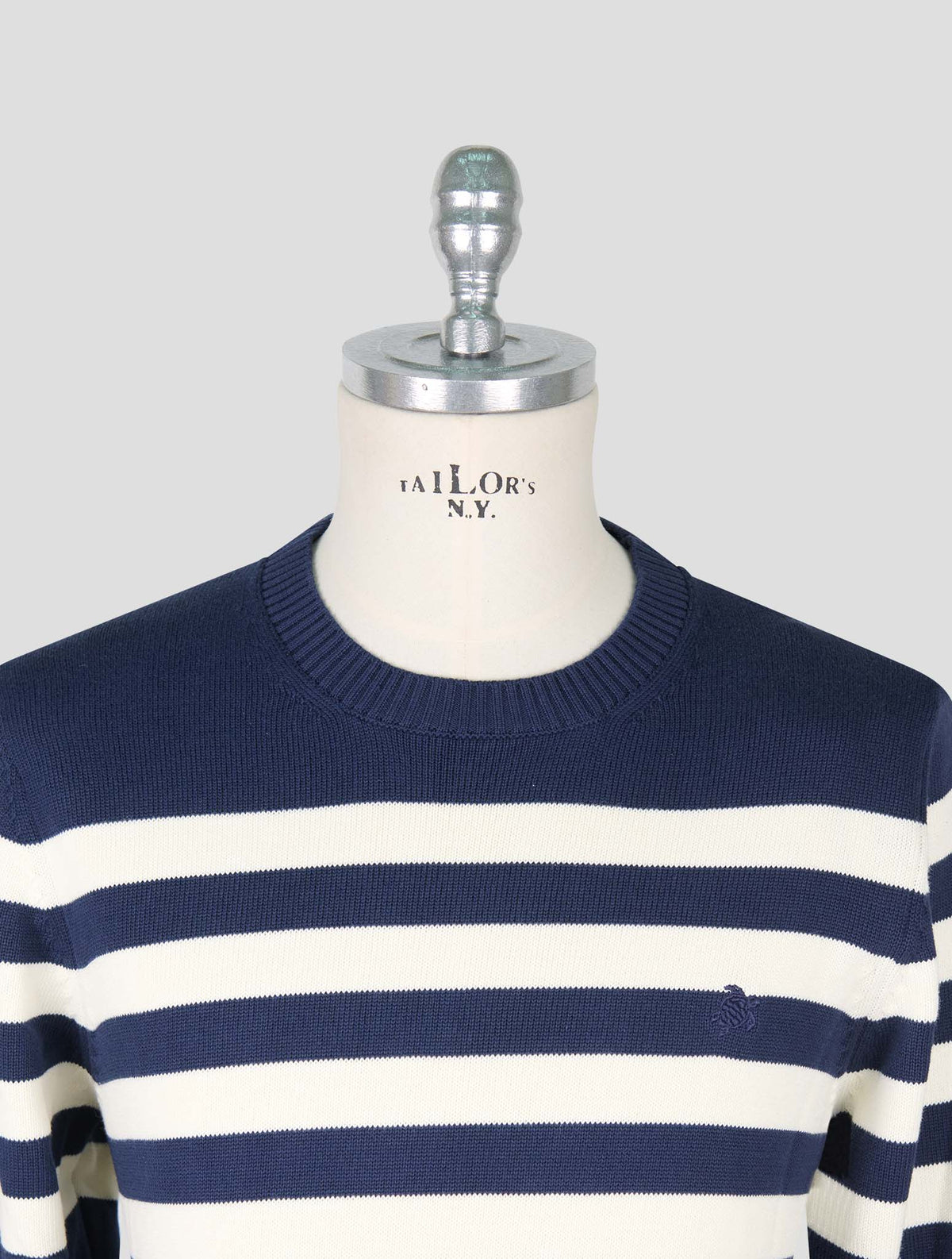 Vilebrequin Blue White Cotton Sweater Crewneck 4