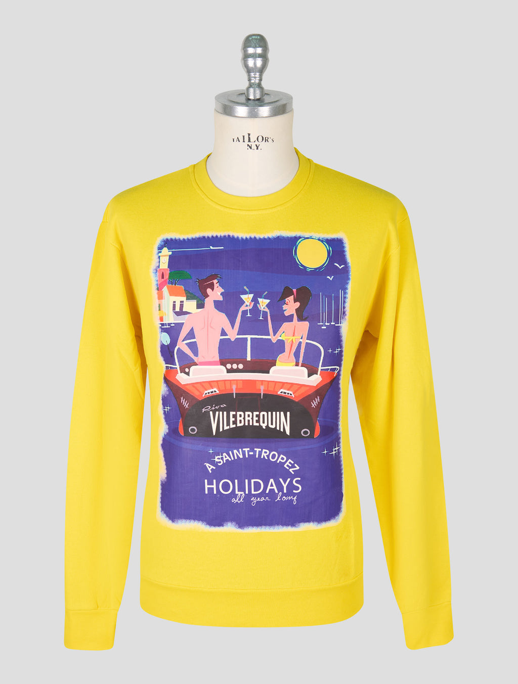 Vilebrequin Yellow Cotton Ea Sweater Crewneck 1