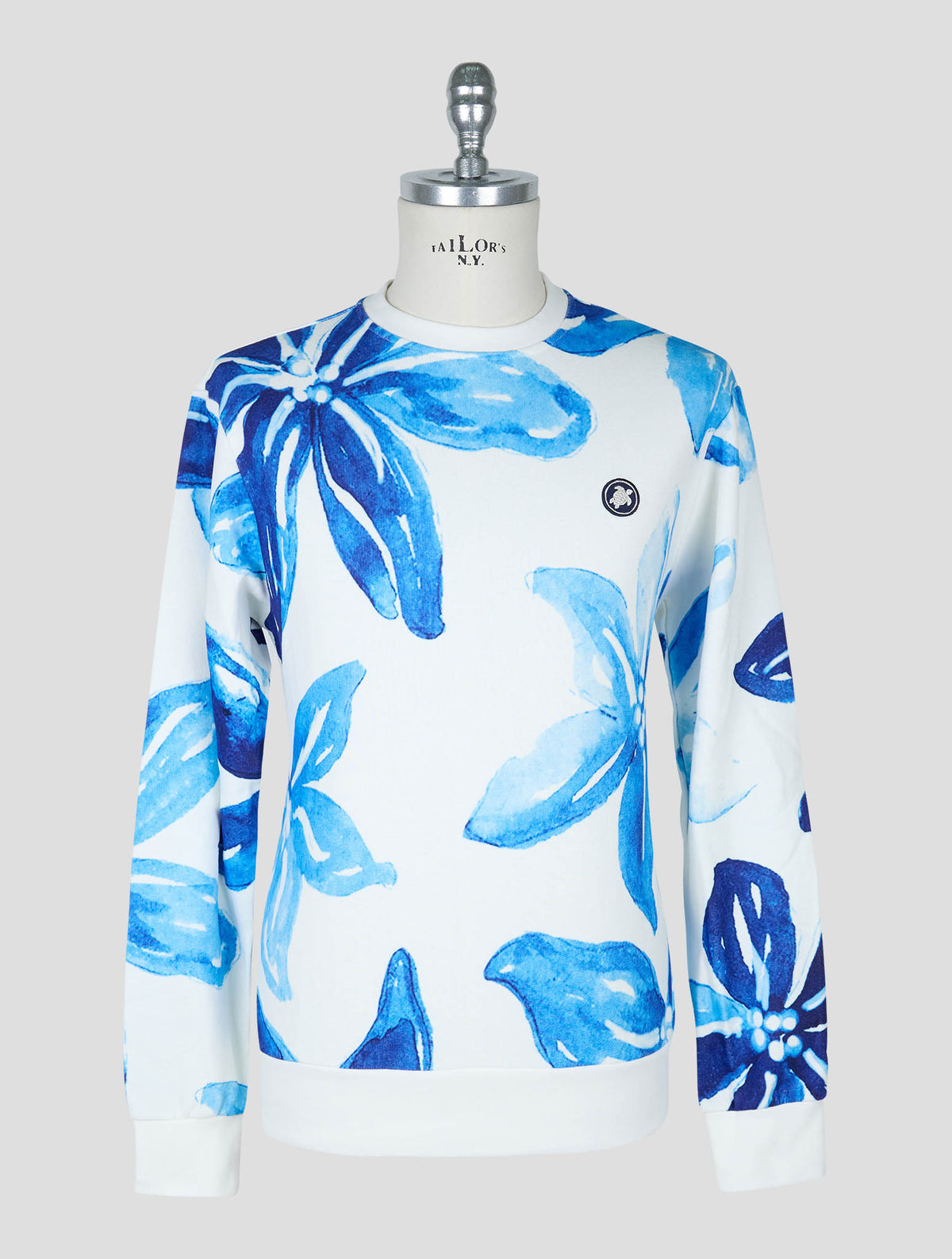 Vilebrequin Blue White Cotton Sweater Crewneck 1