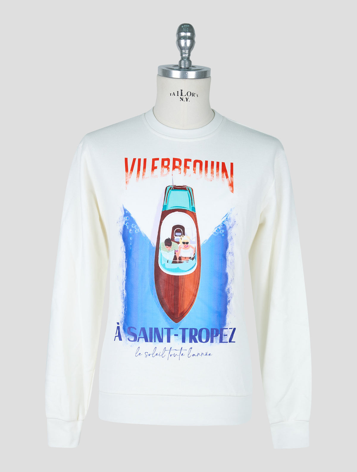 Vilebrequin White Cotton Sweater Crewneck 1
