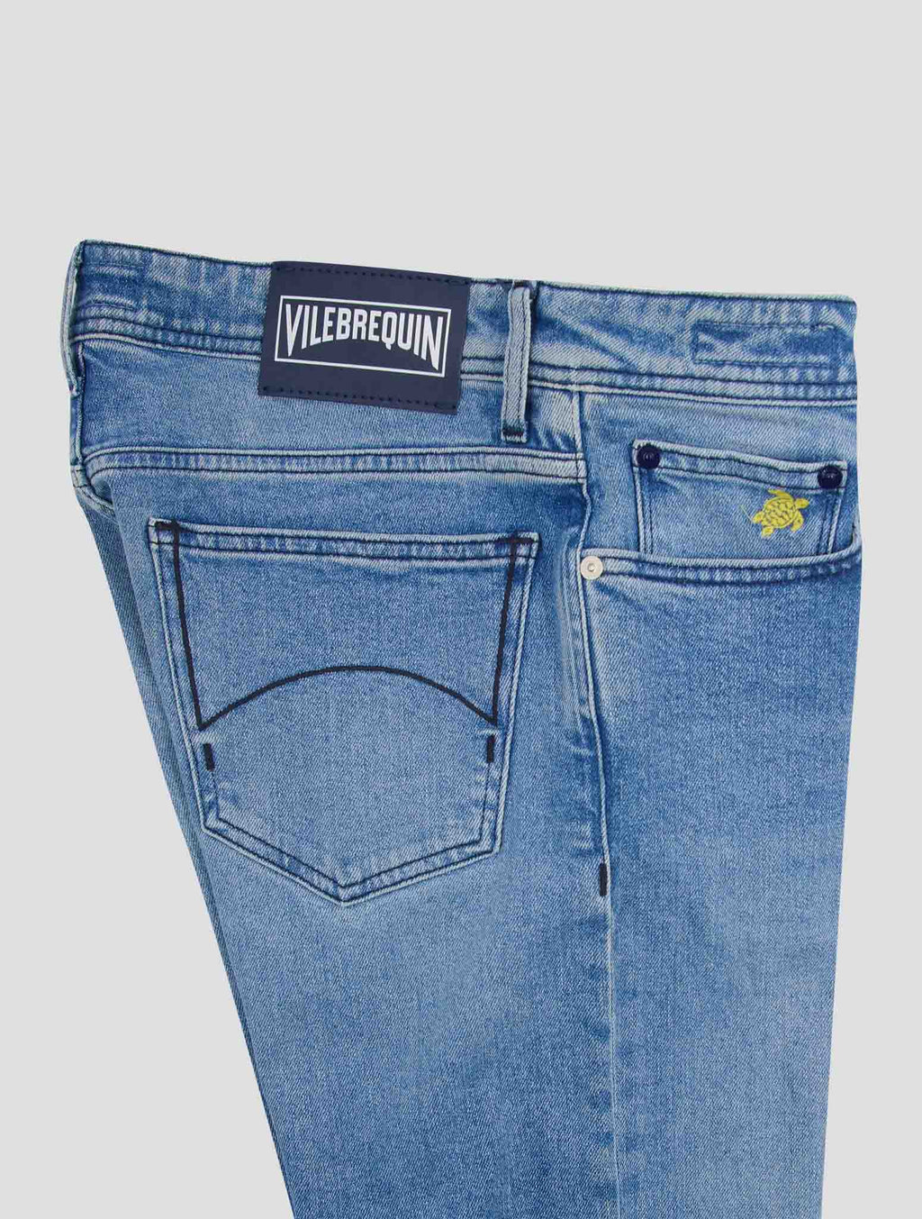 Vilebrequin Light Blue Cotton Ea Jeans 3