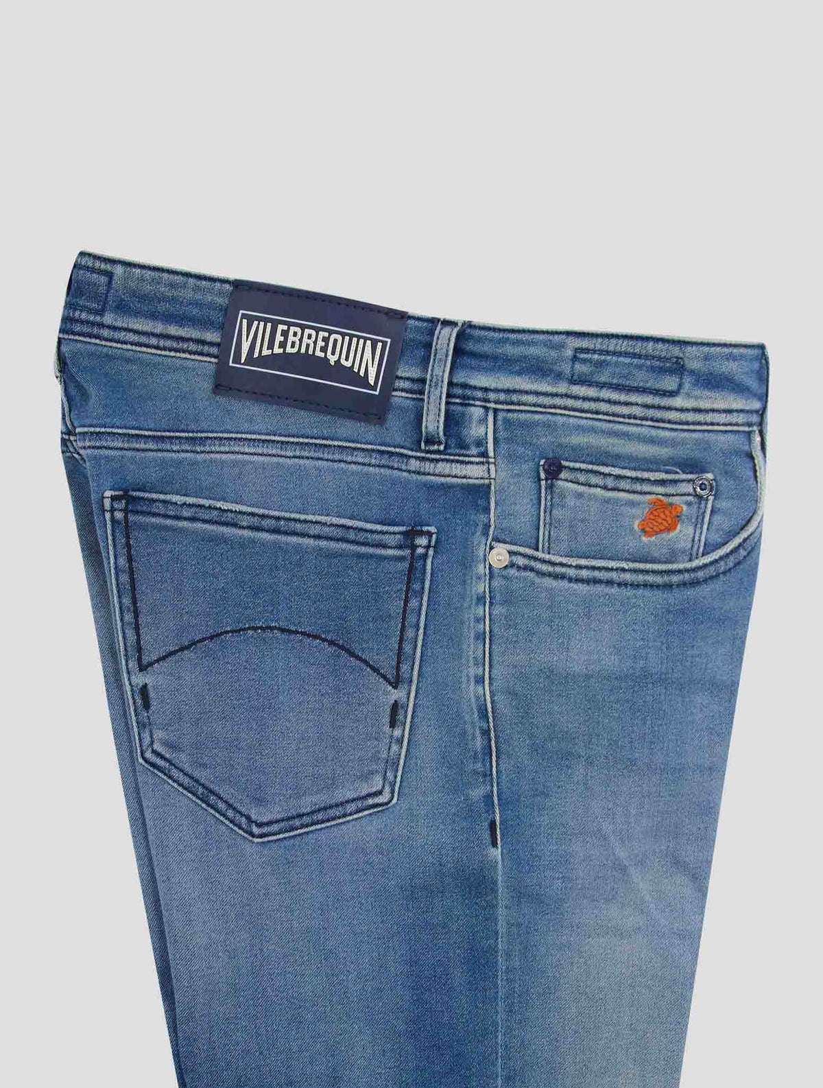 Vilebrequin Light Blue Cotton Pl Ea Jeans 3