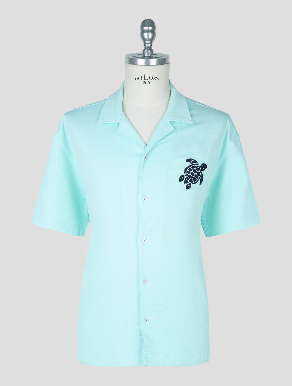 Vilebrequin Light Green Cotton Ea Short Sleeve Shirt 1