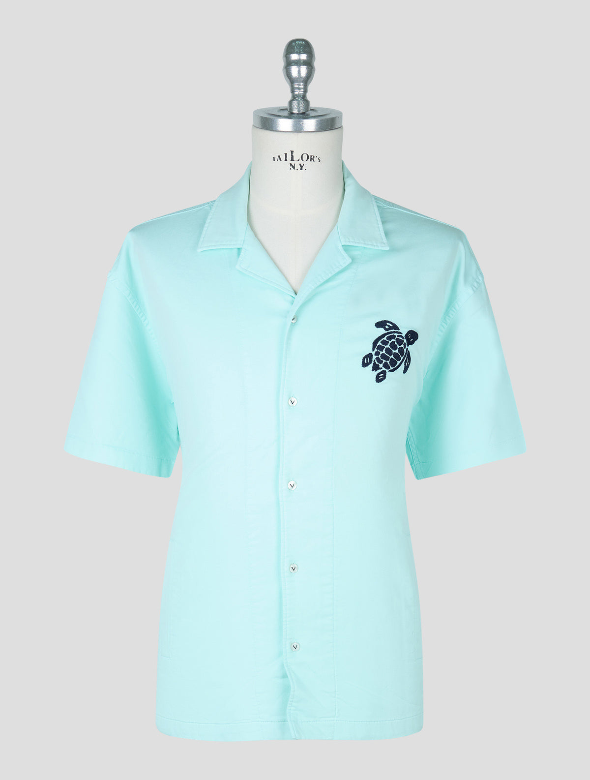 Vilebrequin Light Green Cotton Ea Short Sleeve Shirt 1