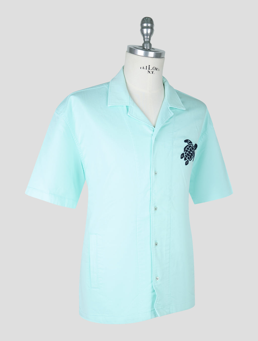 Vilebrequin Light Green Cotton Ea Short Sleeve Shirt 2