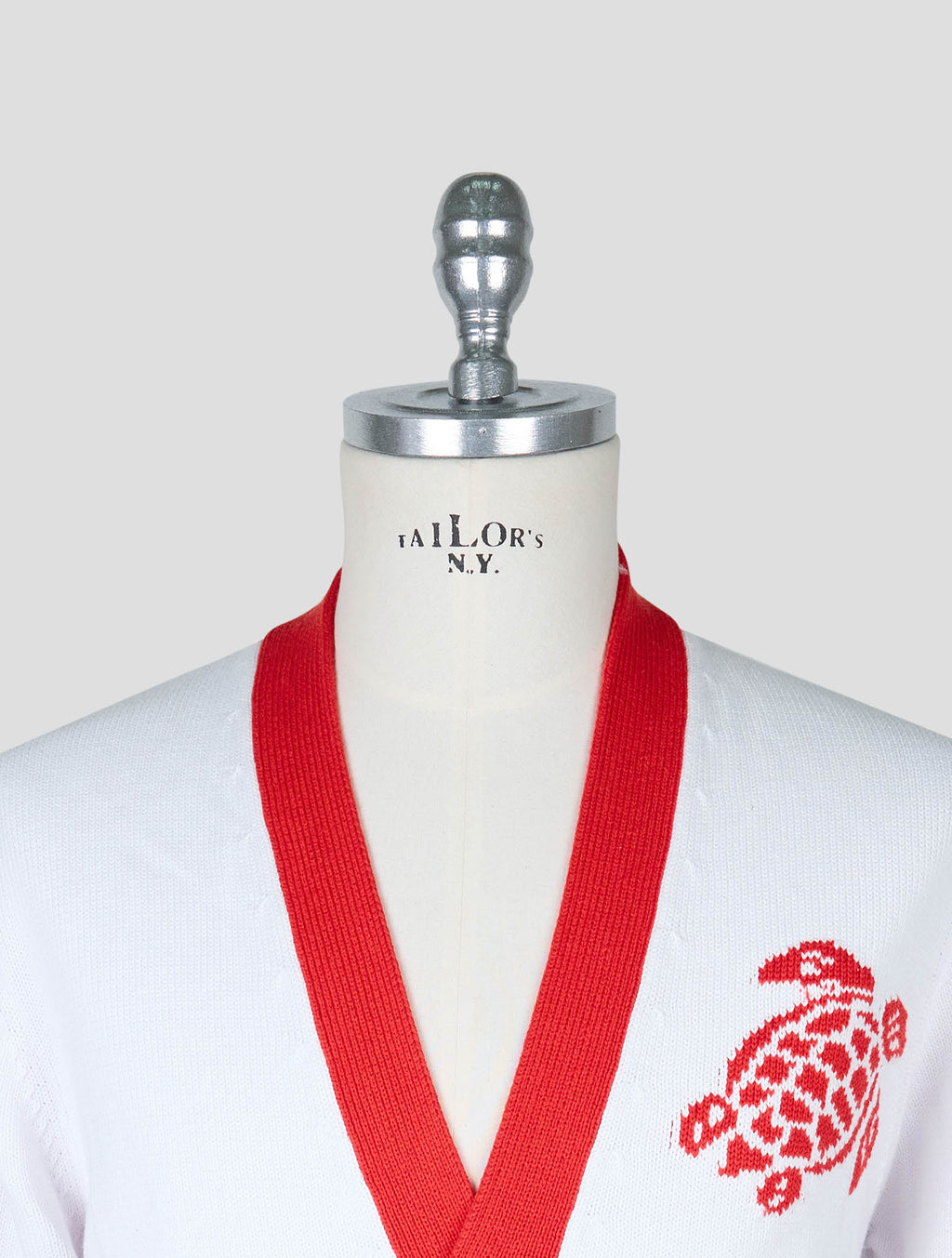 Vilebrequin White Red Cotton Cardigan 4