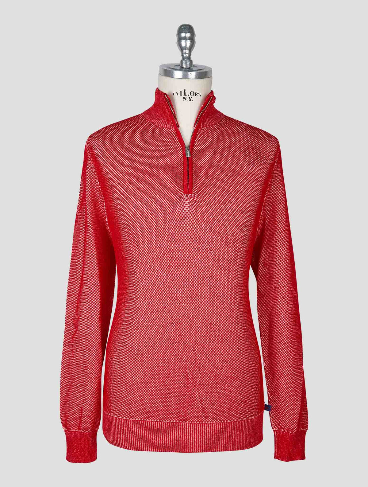 Vilebrequin Red Cotton Sweater Half Zip 1