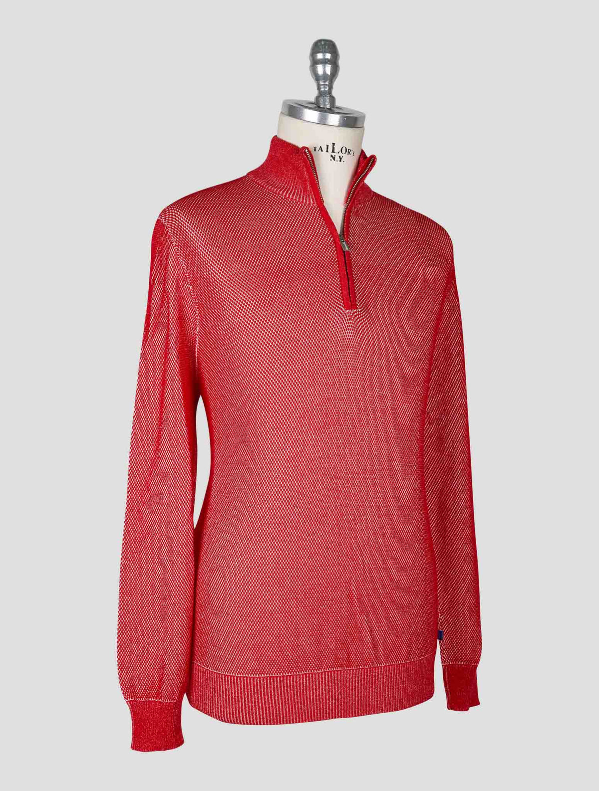 Vilebrequin Red Cotton Sweater Half Zip 2